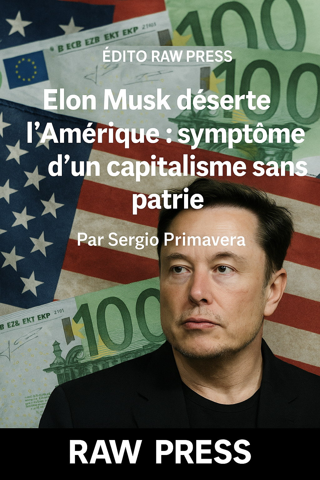 Elon musk déserte l'Amérique _ Édito RAW PRESS Juin 2025 _Par Sergio Primavera