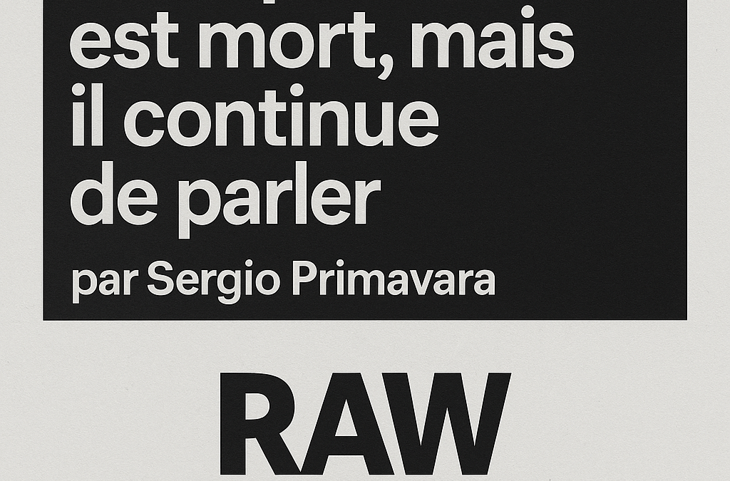 Le capitalisme est mort, mais il continue de parler